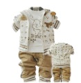 Children's Even Cap Cartoon Three-piece Sweater