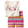 Round Collar Cotton Short Sleeve Baby Sleepwear