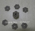 Magnetic Balls Light Black Hexagon Shape Educational Toys