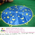 Star & Moon Images On Blue & Yellow Round Shape Physical Sports Toys