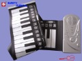 Plastic White & Black Roll Up Electronic Keyboard Piano