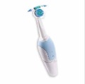 Rechargeable Electric White & Blue Plastic Toothbrush
