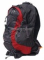Black & Red With Mesh Zippers Camping & Hiking Packs