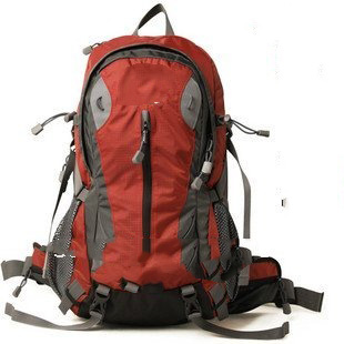 Red Waterproof With Zippers Camping & Hiking Packs