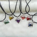 With Crystal Necklace Cone Shape Pendants & Charms