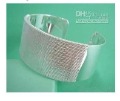 With Stripes Silver Stainless Steel Bracelets & Bangles