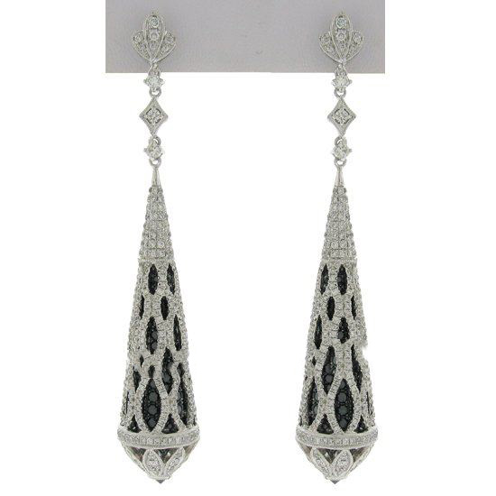 Cone Shape Silver Alloy Earrings