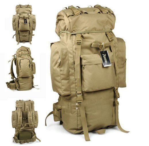 Rectangular Shape Nylon With Buttons Camping & Hiking Packs