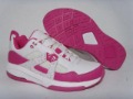 White & Red Flat Bottom With Tie Women's Casual Shoes