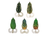 Genuine Yoshikawa 5pcs of Soft Plastic Frog Baits Fishing Lures Kit