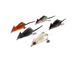 Genuine Yoshikawa Soft Lifelike Mouse Fishing Bait Lure with Sequins and Hook Kit (5pcs/Kit)