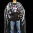 Silver Polyester Cloak Halloween Costumes