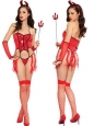 Hair Hoop & Accessory & Gloves & Overall & Pants Red Cotton & Polyester Halloween Costumes