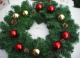 Green With Pinecone & Balls Wreath Christmas Decorations
