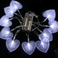 Heart-Shaped Pure White 1.5 Meters LED String Lamp Christmas Decorations
