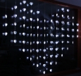 White LED String Light Big Heart Shape Christmas Decorations