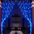 Beaded Blue LED String Lamp As Curtain Christmas Decorations