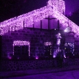 Flower Shelf Purple Color LED String Light Christmas Decorations