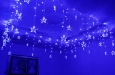 12 Watt Blue Crystal Stars String LED Light Christmas Decorations