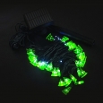 Solar Powered LED Light String Green Christmas Decorations