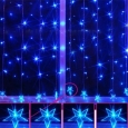 Door & Porch Blue Heart Beads Christmas Lights