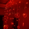 Red Glittering LED String Christmas Lights