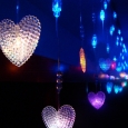 Colorful Heart Sparkling LED String Christmas Lights