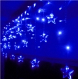 Flickering Stars Blue LED String Christmas Lights