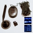100 LED Solar Power Blue Christmas Lights