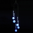 LED Wind Bell Five Snowballs White Christmas Lights