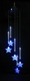 Blue Stars Shape LED Wind Bell Christmas Lights