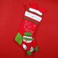 Stocking Shape Snowman Embellishment Hanging Bag Christmas Clothing