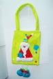 Long & Lovely Green Handbag With Image Christmas Clothing