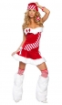 Sweetheart Strapless Mini Dress Christmas Clothing