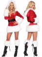 Red & White Cotton & Wool Windproof Christmas Clothing
