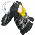 Gray Double-sided Heating Warm-keeping Christmas Gloves