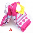 USB Powered Red With Heart Shape On Christmas Gloves