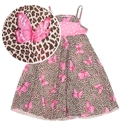 Jungle Wings With Butterfly Spaghetti Straps Children Sleepwear