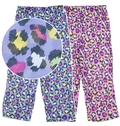 Gray & Pink Leopard Print Pajama Pants Children Sleepwear