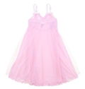 Pink With Ribbon & Straps For Girls Children Sleepwear