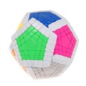 Seven Layer White Edge Color Teraminx Magic Cube Puzzle Game
