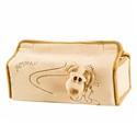 Khaki Cute Dog Rectangular Shape Tissue Box