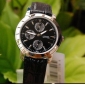 Chronograph Automatic Leather Men Watch Q5 A7 Free Shipping
