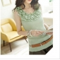 Green Sleeveless Lace Camisoles