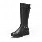 High-topped Leather Casual Women's Boots