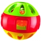 Yellow Red & Green Diabolo Rolling Ball Baby Rattles