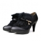 Autumn & Winter High-heel Rabbit Fur Women's Ankle Boots