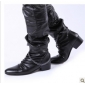 Black With Chain Waterproof Men's Boots
