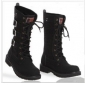 Black With Buttons Casual & Stylish Men's Boots