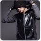 Slim & Stylish Black Windproof Men's Jackets & Coats